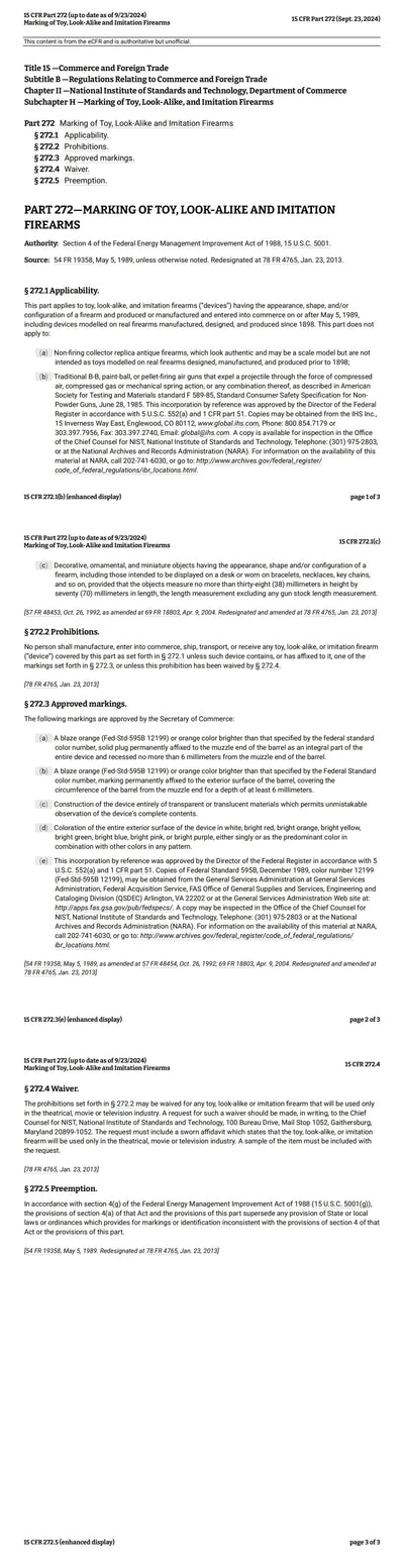 15 CFR Part 272 (up to date as of 9-23-2024)