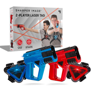 Sharper Image Laser Tag Set, 2-Pack of Blaster Guns & Armor Vests