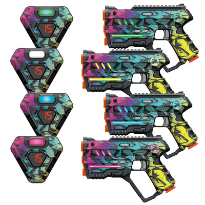 Laser Tag Set of 4, Lazer Tag Game for Kids Indoor & Outdoor Play