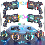 Best Choice Products Set of 4 Laser Tag Blasters, Rechargeable Infrared Lazer Tag Set & Docking Station