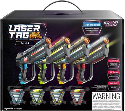 Rechargeable Laser Tag for Kids, Teens & Adults - Blasters & Vest Sensors