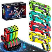 Best Choice Products Set of 4 Laser Tag Blasters, Rechargeable Infrared Lazer Tag Set & Docking Station