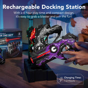 Best Choice Products Set of 4 Laser Tag Blasters, Rechargeable Infrared Lazer Tag Set & Docking Station