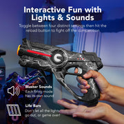 Best Choice Products Set of 4 Laser Tag Blasters, Rechargeable Infrared Lazer Tag Set & Docking Station