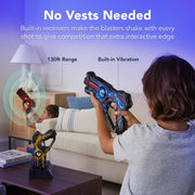 Best Choice Products Set of 4 Laser Tag Blasters, Rechargeable Infrared Lazer Tag Set & Docking Station