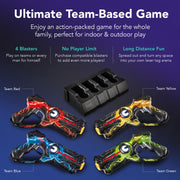 Best Choice Products Set of 4 Laser Tag Blasters, Rechargeable Infrared Lazer Tag Set & Docking Station