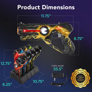 Best Choice Products Set of 4 Laser Tag Blasters, Rechargeable Infrared Lazer Tag Set & Docking Station