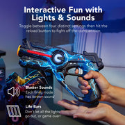 Best Choice Products Set of 4 Laser Tag Blasters, Rechargeable Infrared Lazer Tag Set & Docking Station