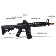 M4A1 - V2 Gearbox with Metal Gearset - 11.1V High Power