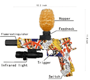 Electric Hopper Feed M1911 Orbeez Gel Ball Blaster